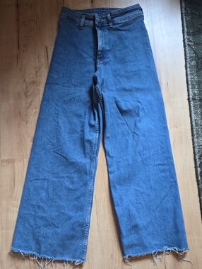 Zara Womens's Blue Wide Leg Jeans